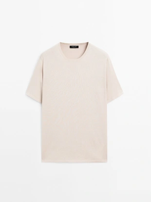 Трикотажная футболка из хлопчатобумажной смеси- Заказать в России