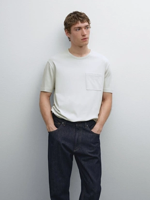 Футболка из 100% хлопка с коротким рукавом- Заказать в России