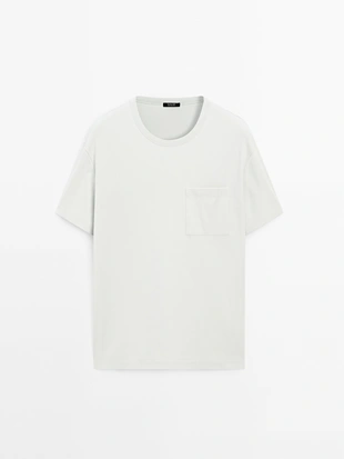 Футболка из 100% хлопка с коротким рукавом- Заказать в России