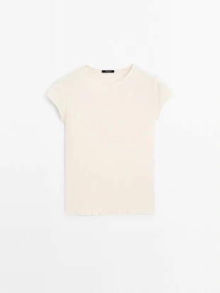 Футболка с коротким рукавом из 100% хлопка- Заказать в России