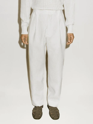 Двойные бриджи из 100% льна - лимитированная серия- Заказать в России