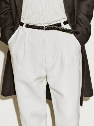 Двойные бриджи из 100% льна - лимитированная серия- Заказать в России