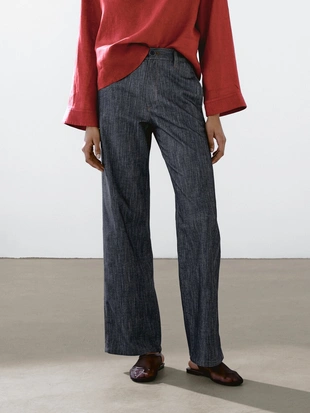 Джинсовые брюки из хлопчатобумажной смеси- Заказать в России