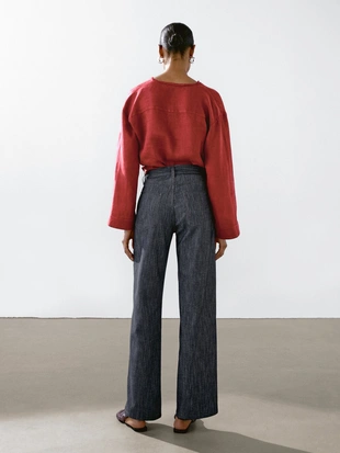 Джинсовые брюки из хлопчатобумажной смеси- Заказать в России