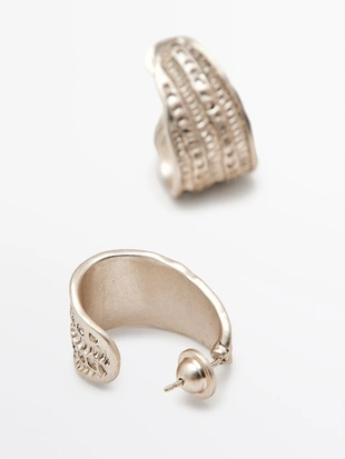 Винтажные серьги-кольца- Заказать в России