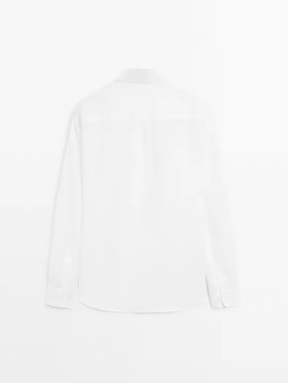 Рубашка с регулярной посадкой из 100% льна