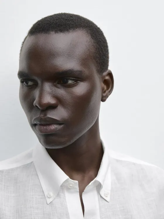 Рубашка с регулярной посадкой из 100% льна