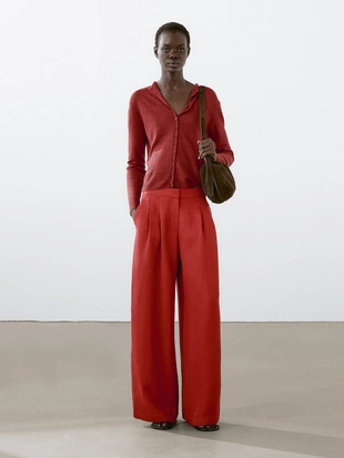 Кардиган с длинным рукавом из 100% льна- Заказать в России