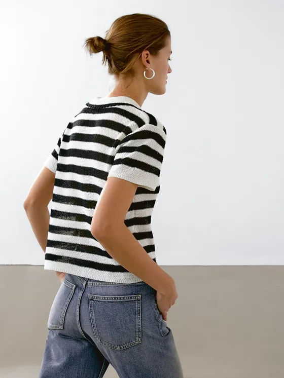 Поло с полосками из хлопка