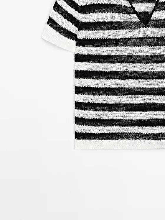 Поло с полосками из хлопка