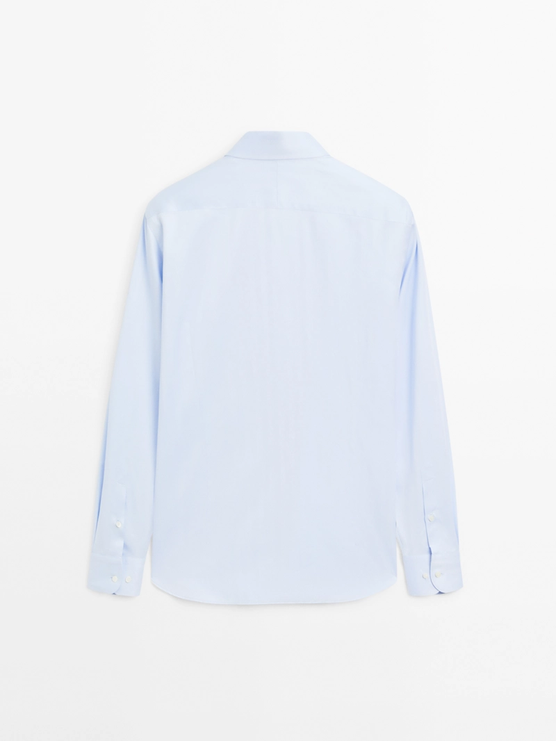 Рубашка slim fit из 100% хлопка