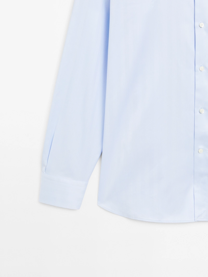 Рубашка slim fit из 100% хлопка