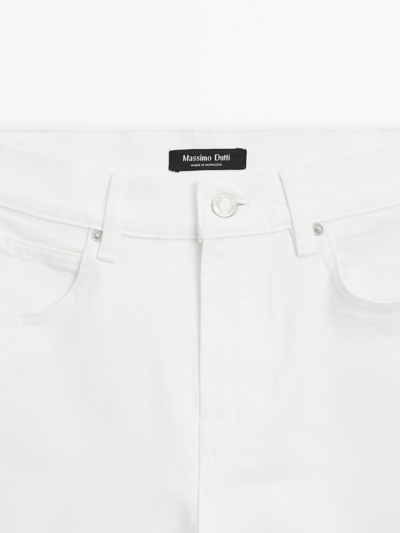 Джинсы slim fit средней посадки