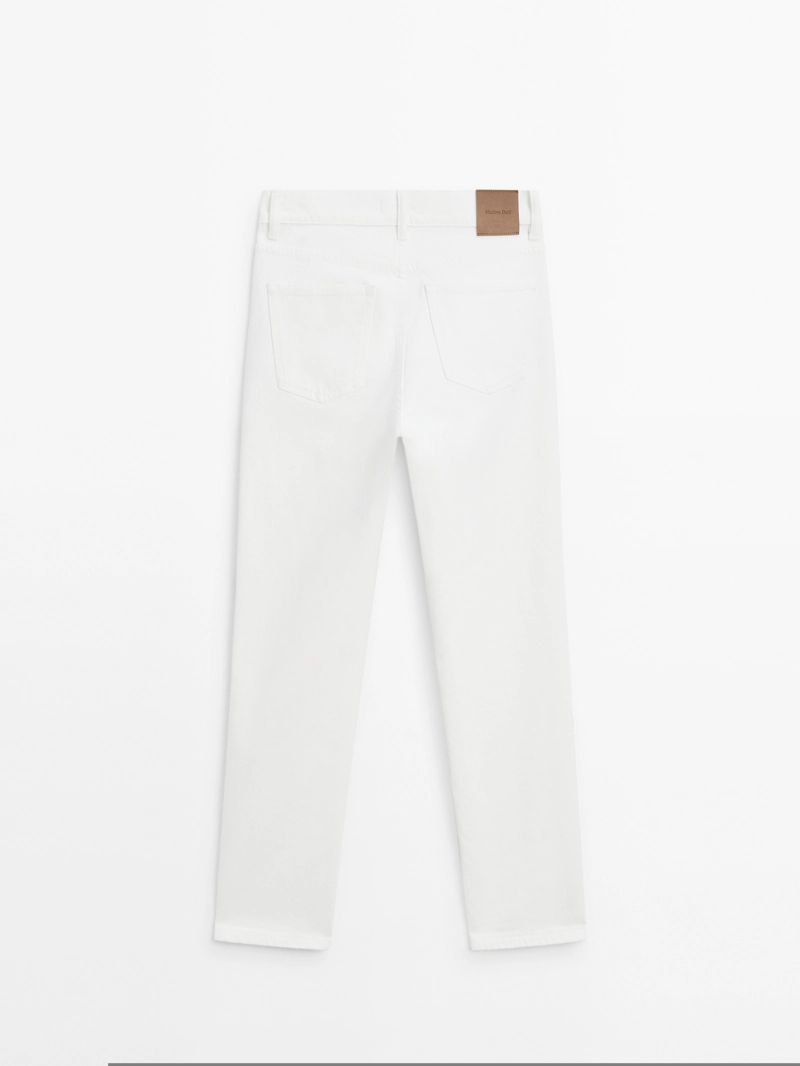 Джинсы slim fit средней посадки