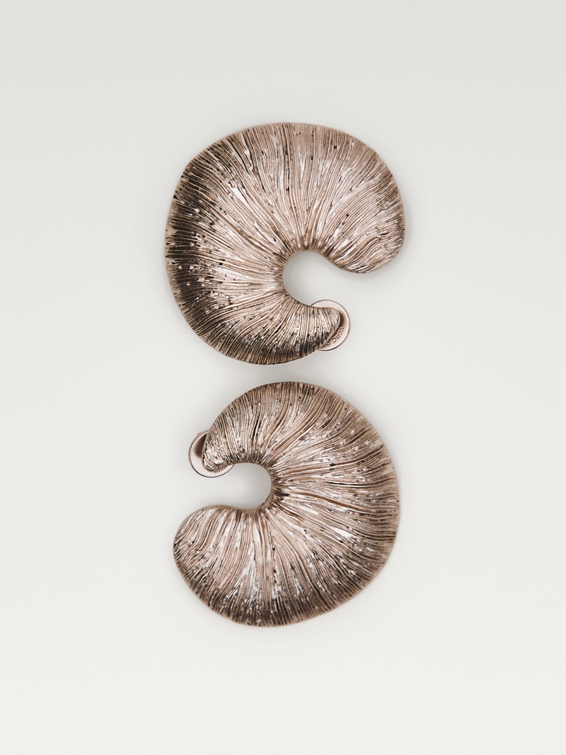 Серьги-кольца fossil