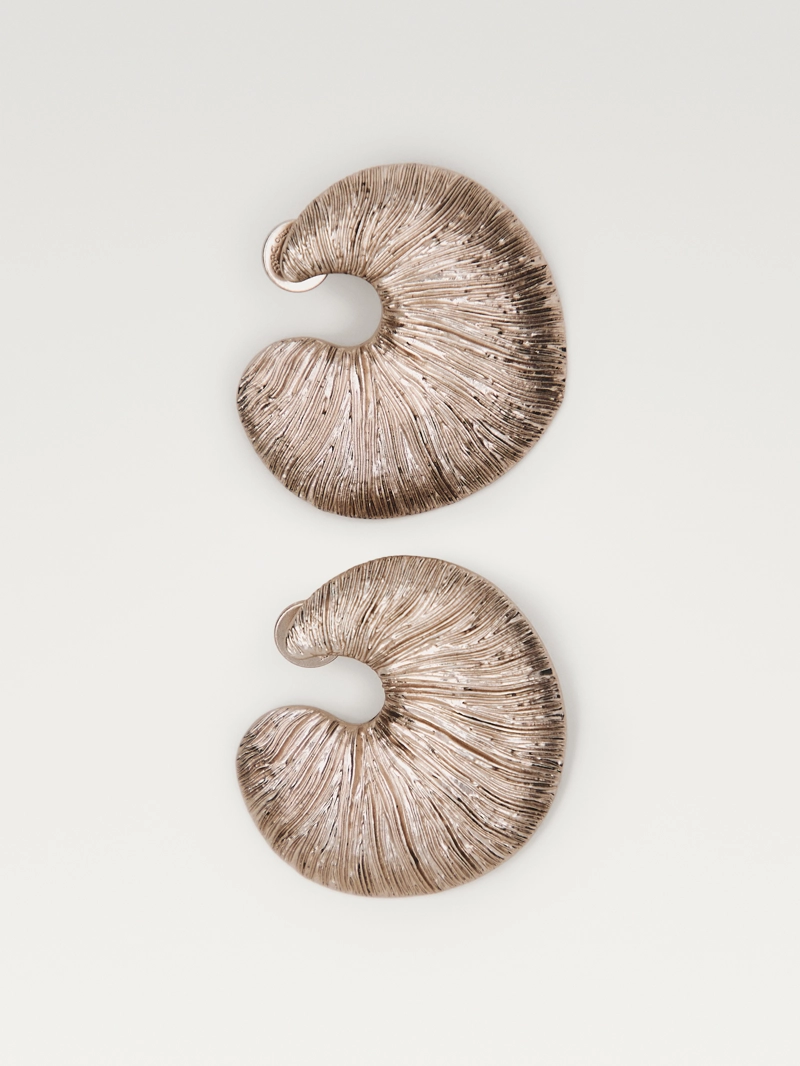 Серьги-кольца fossil