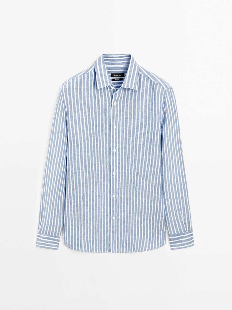 Рубашка в полоску regular fit