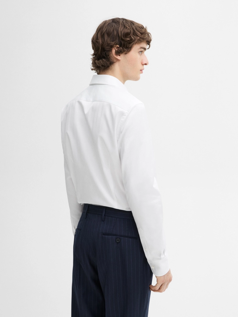 Рубашка slim fit из 100% хлопка