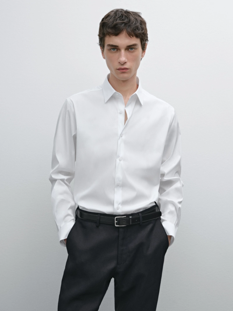 Рубашка slim fit stretch