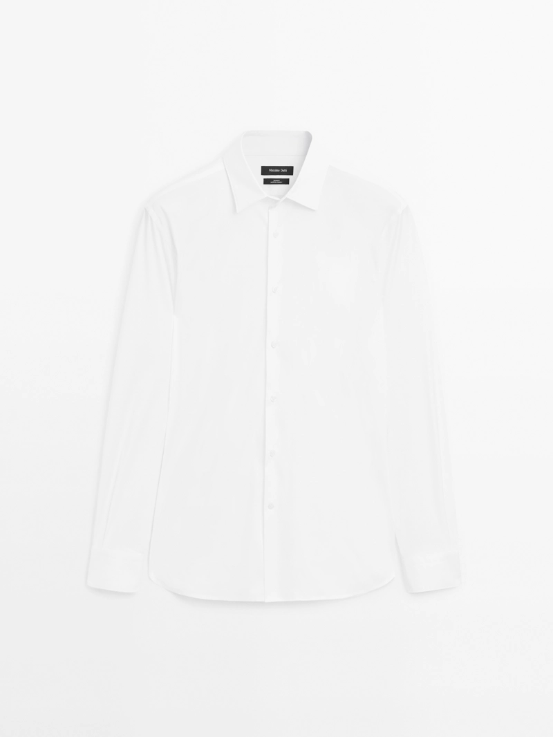 Рубашка slim fit stretch