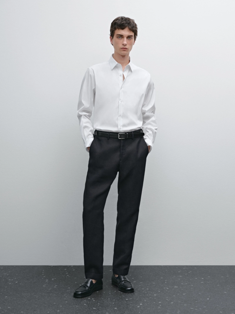 Рубашка slim fit stretch