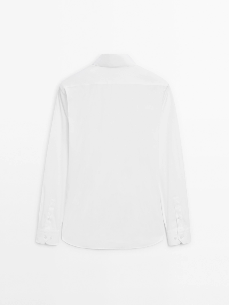 Рубашка slim fit stretch