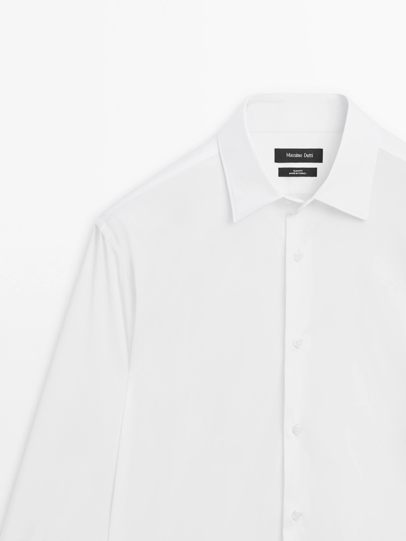 Рубашка slim fit stretch