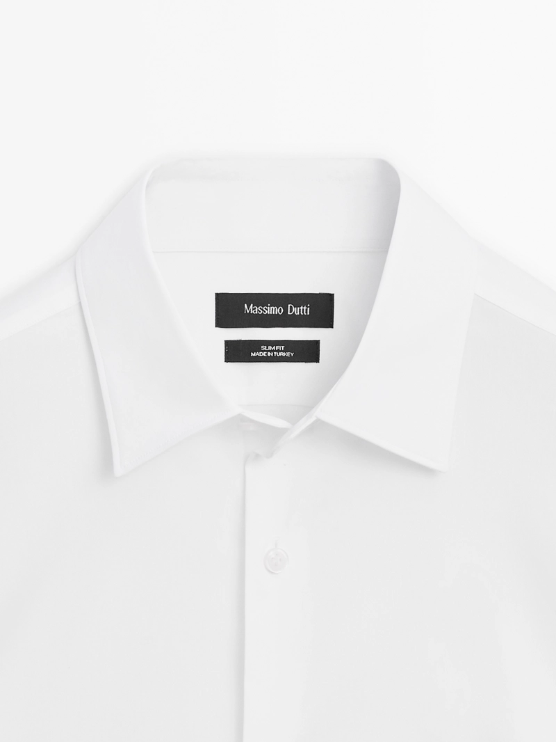 Рубашка slim fit stretch
