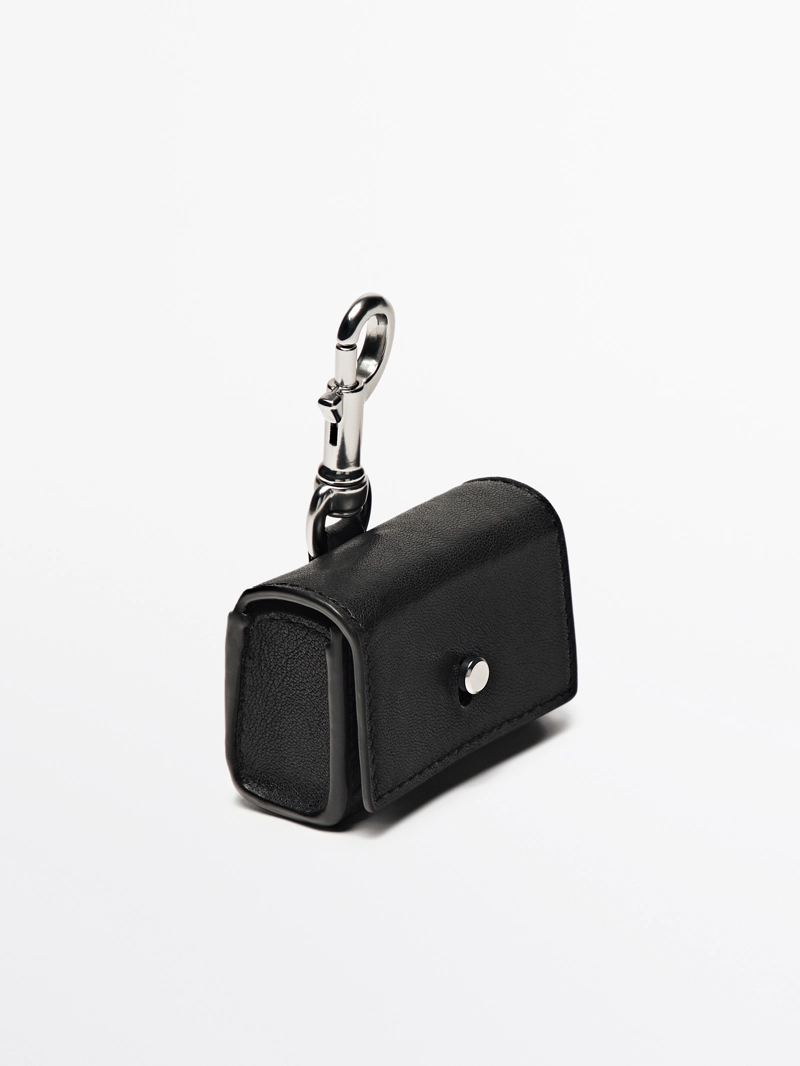 Чехол для наушников airpods из кожи неппа