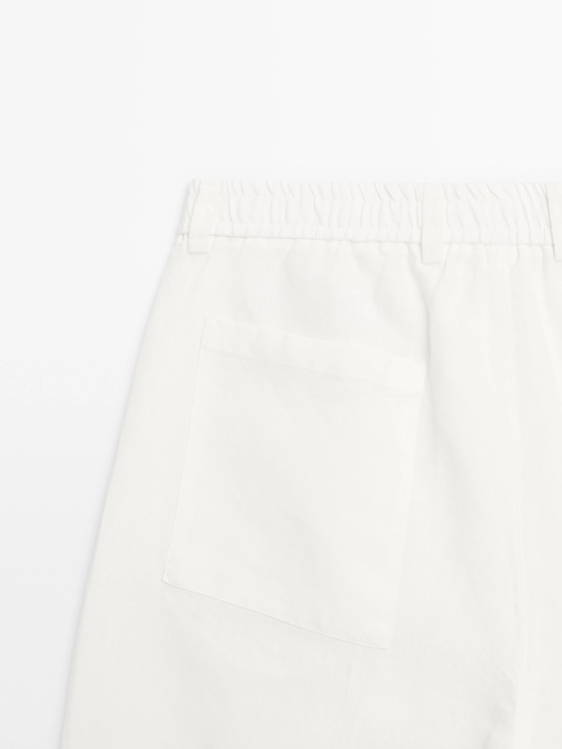 Бермуды из льна 100% lightweight