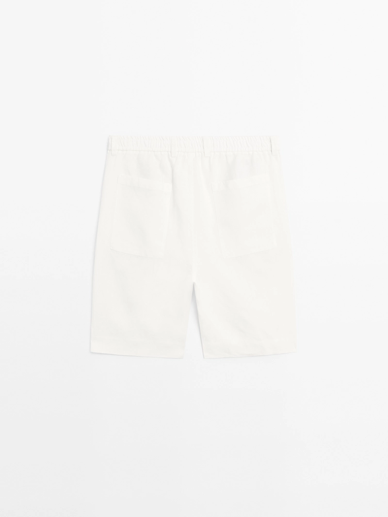 Бермуды из льна 100% lightweight