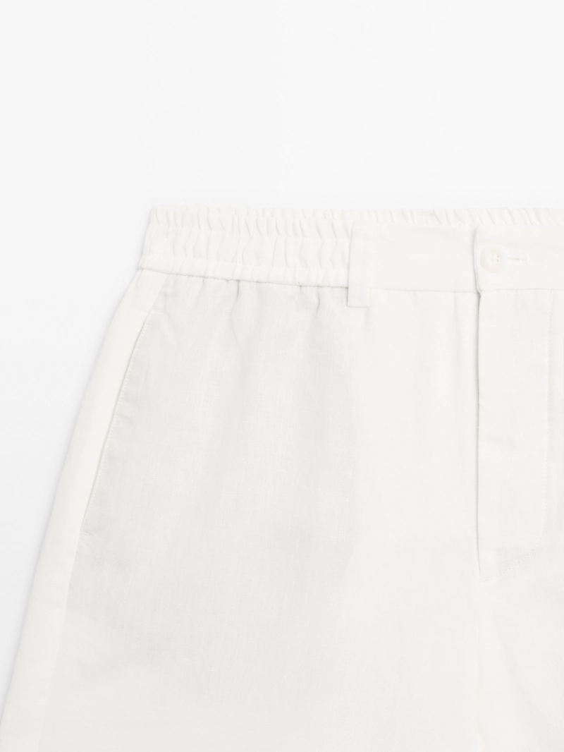 Бермуды из льна 100% lightweight