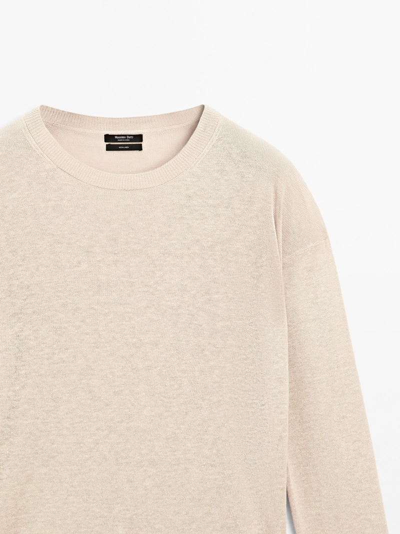 Свитер из 100% льна oversized knit
