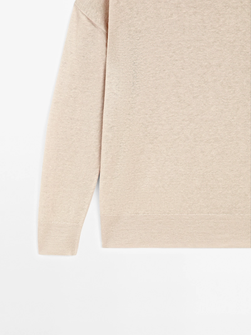 Свитер из 100% льна oversized knit