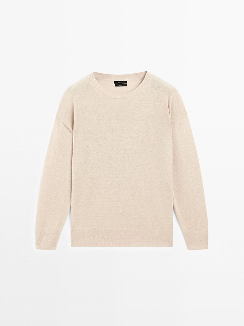 Свитер из 100% льна oversized knit