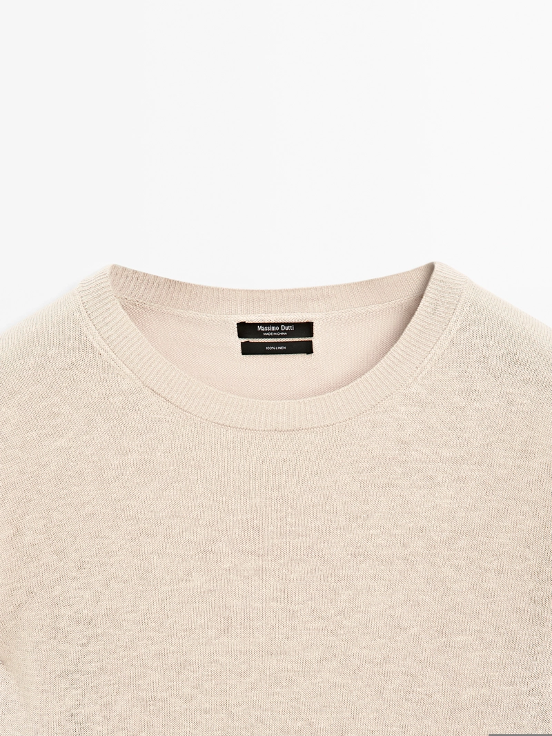 Свитер из 100% льна oversized knit