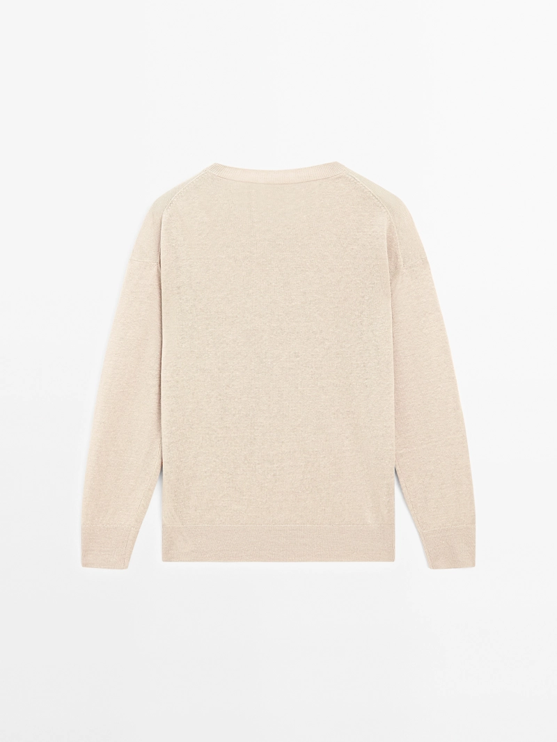 Свитер из 100% льна oversized knit