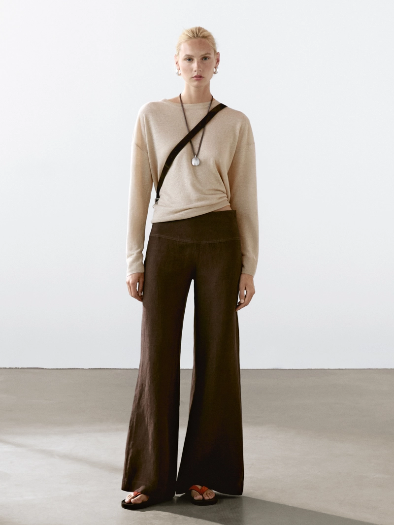 Свитер из 100% льна oversized knit