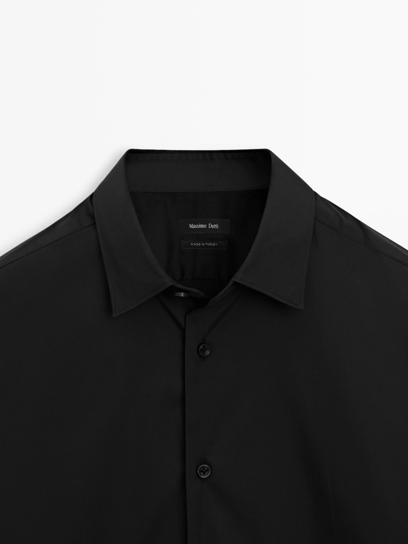Рубашка slim fit с эластичностью