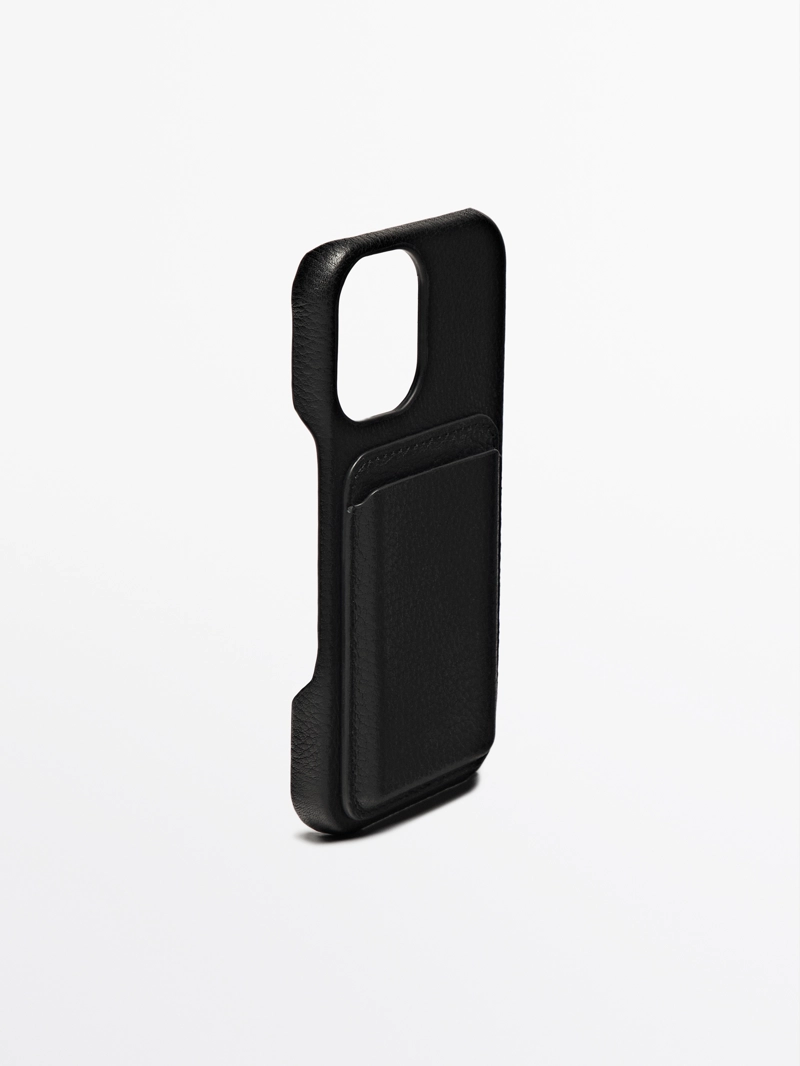 Чехол iphone 16 из натуральной кожи наппа