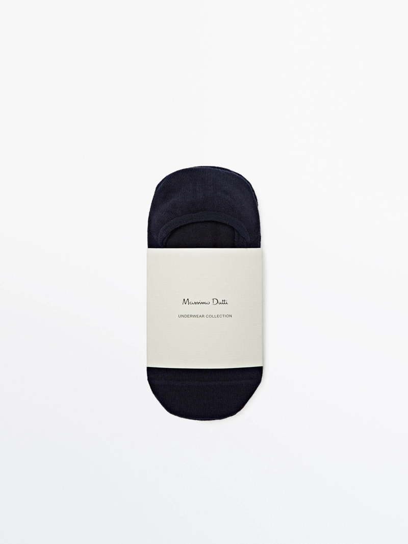 Набор из 3 пар невидимых носков из хлопкового микса