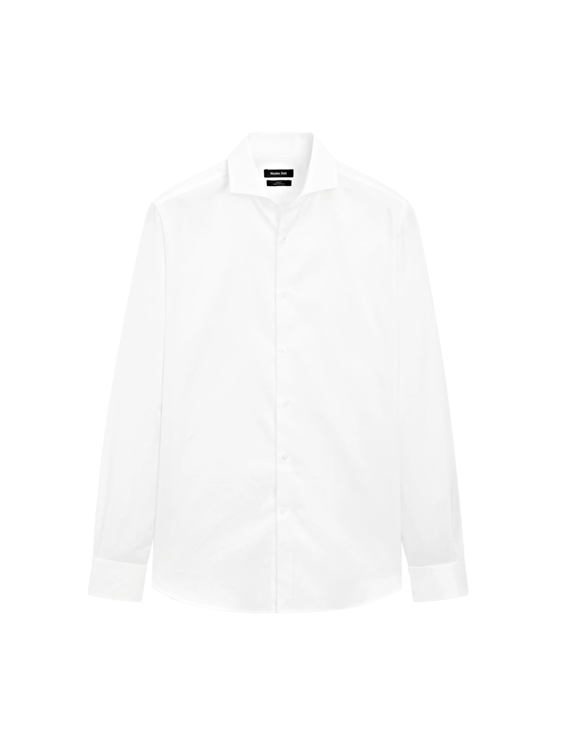 Рубашка из хлопка 100% slim fit твил