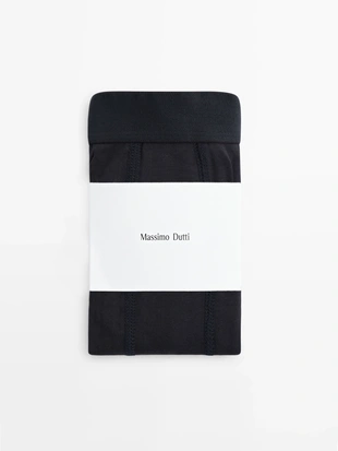 Хлопковые трусы-боксеры из смесового материала- Заказать в России