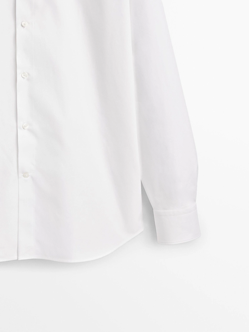 Рубашка slim fit из 100% хлопка