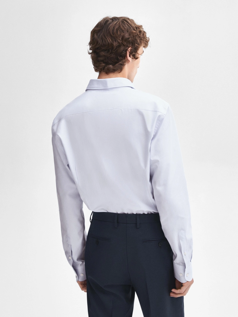 Рубашка из хлопкового твила slim fit