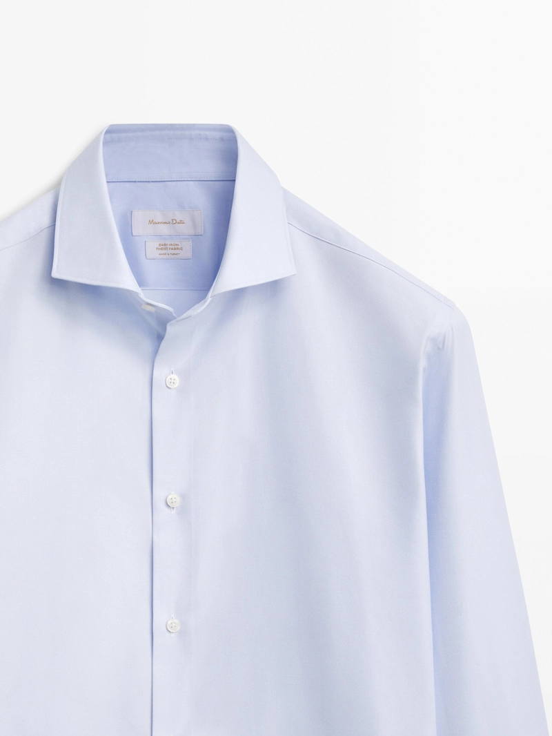 Рубашка из хлопкового твила slim fit