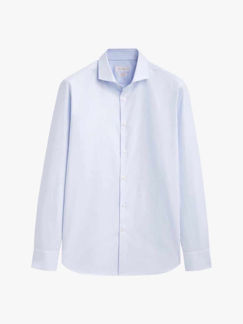 Рубашка из хлопкового твила slim fit