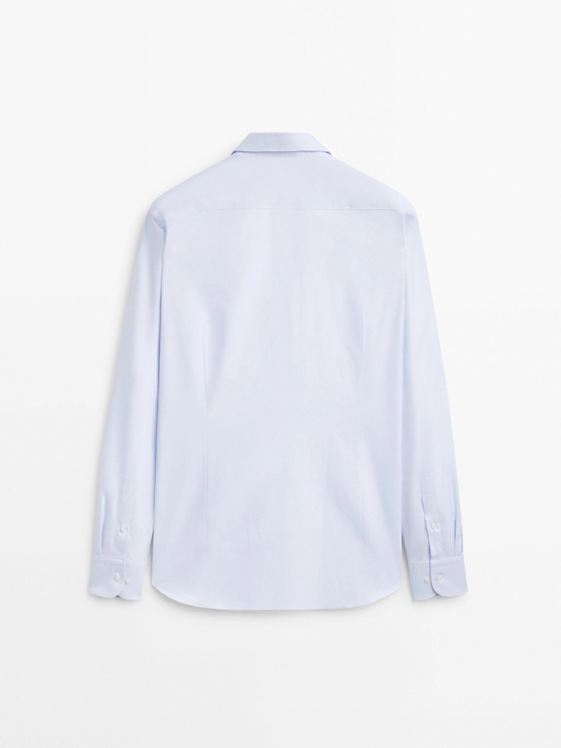 Рубашка из хлопкового твила slim fit
