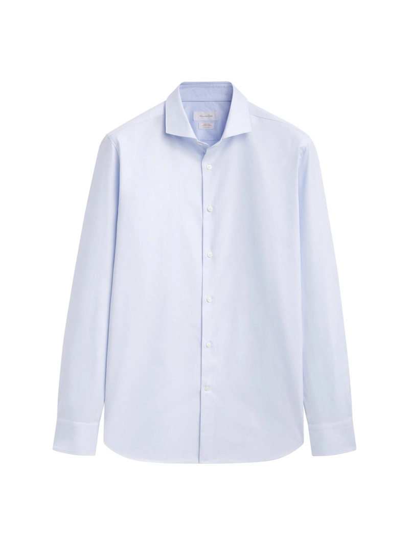 Рубашка из хлопкового твила slim fit