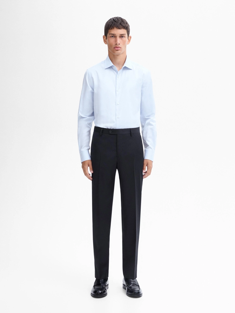 Рубашка slim fit из 100% хлопка